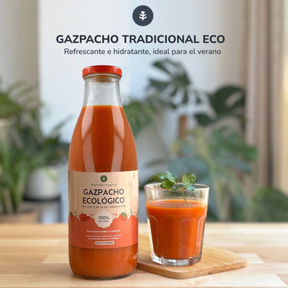 6er-Pack traditioneller Gazpacho ECO mit nativem Olivenöl extra Planeta Huerto 1 l