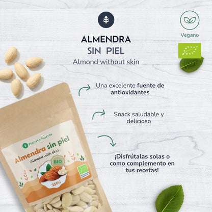 Blanched almonds ECO Planeta Huerto 250 g
