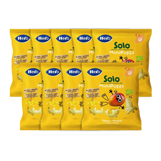 Confezione x9 Snack al mango biologico 18 g-Hero Solo