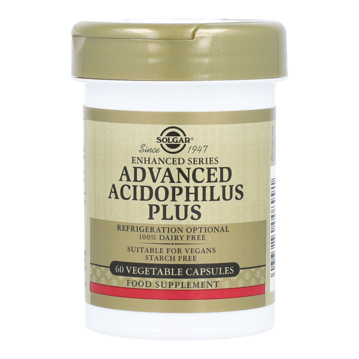 Advanced Acidophilus Plus vegan probiotic, 50 vegetable capsules