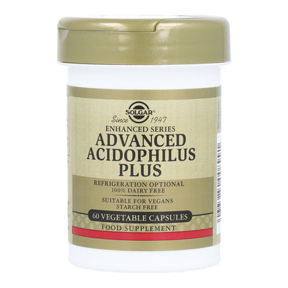 Advanced Acidophilus Plus vegan probiotic, 50 vegetable capsules
