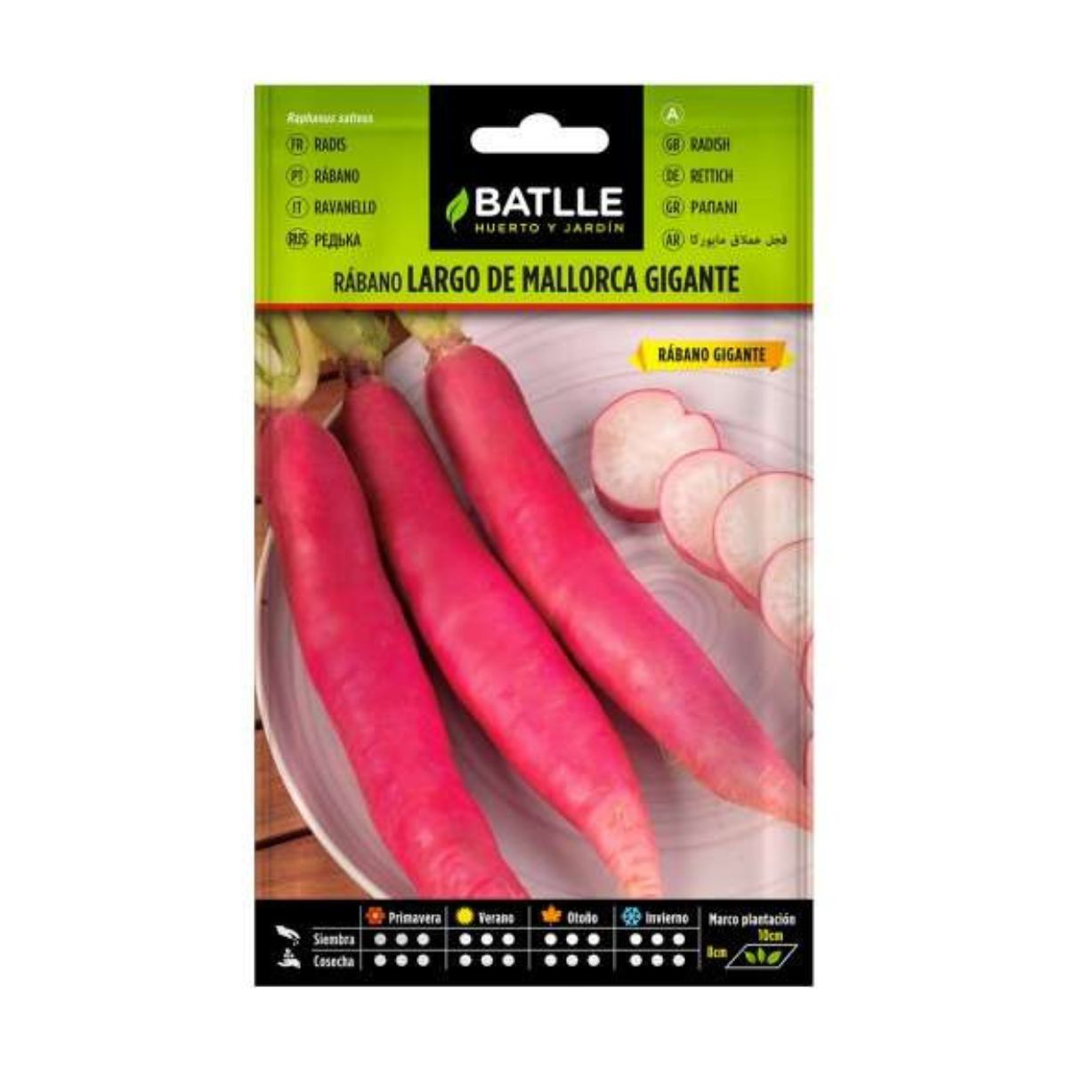 Nasiona długiej rzodkwi z Majorki Batlle