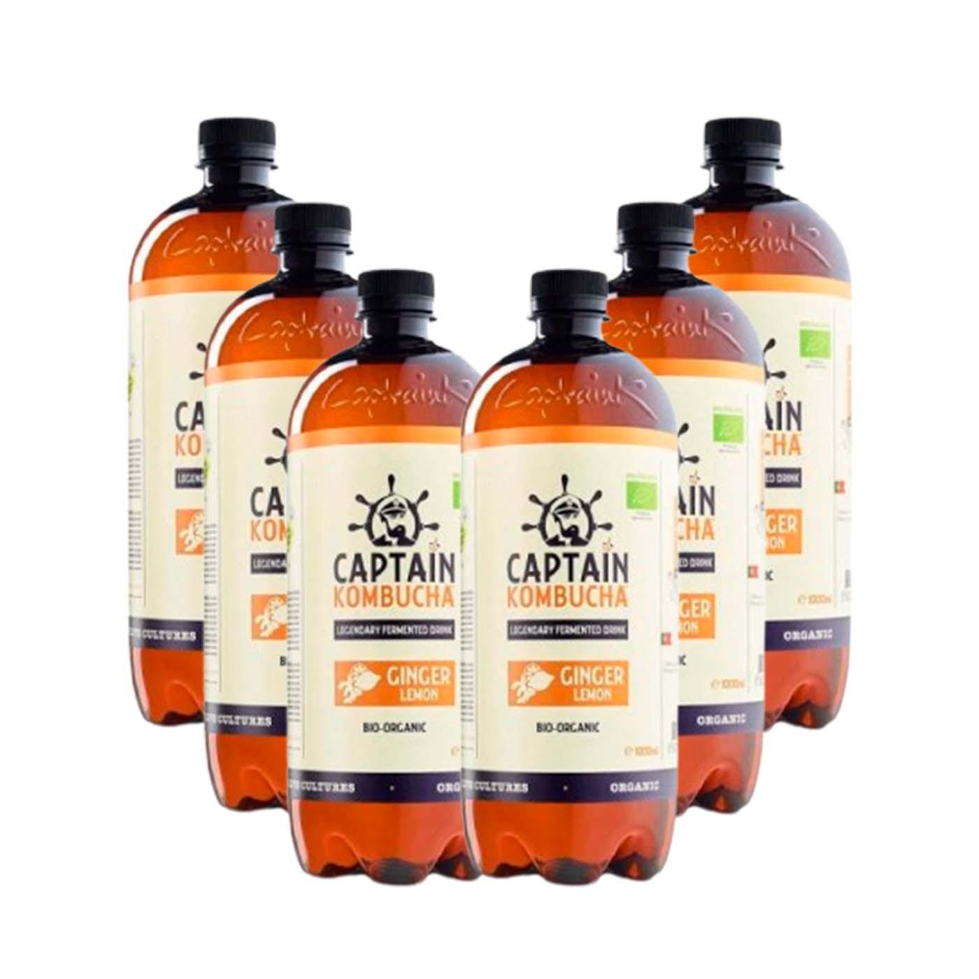 Zestaw 6x napój kombucha imbir i cytryna 6 l