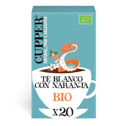 Té Blanco con Naranja Bio Cupper 20 bolsitas