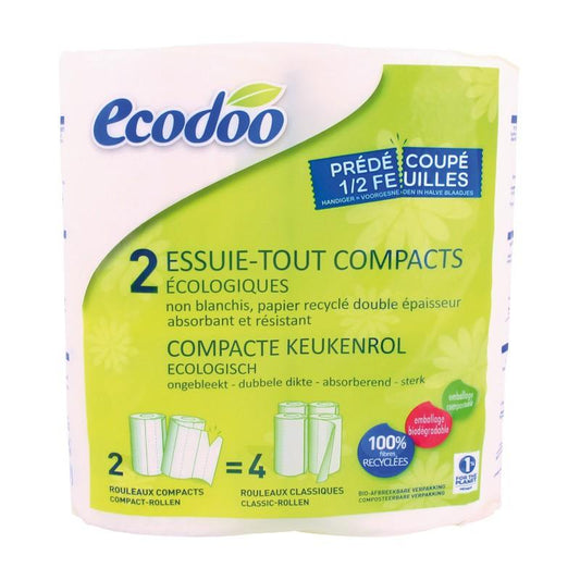 Kompakt bakplåtspapper 100 % återvunnen fiber Ecodoo 2 st