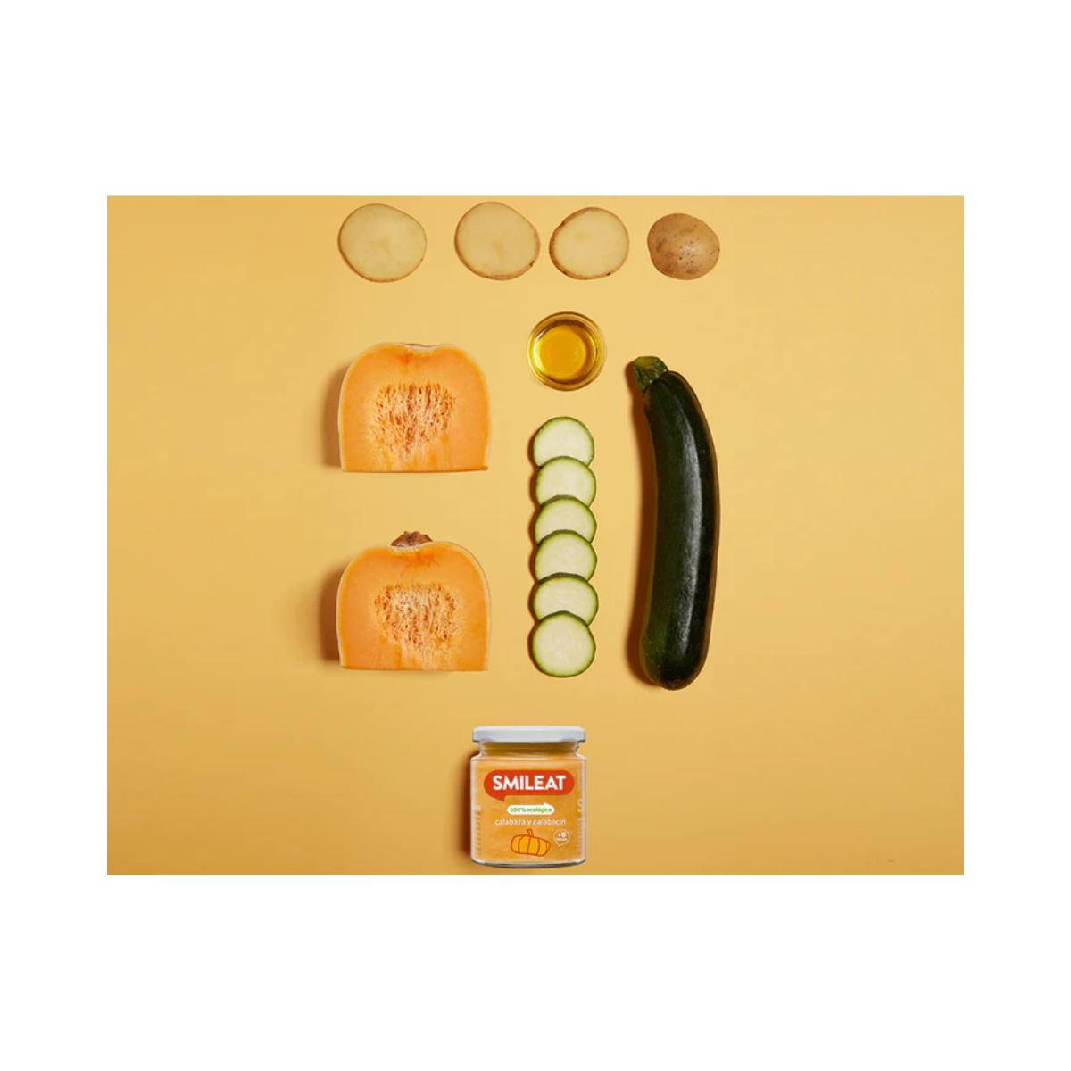 PROMO 3x Vasetto BIO zucca e zucchine +6 mesi Smileat, 230 g