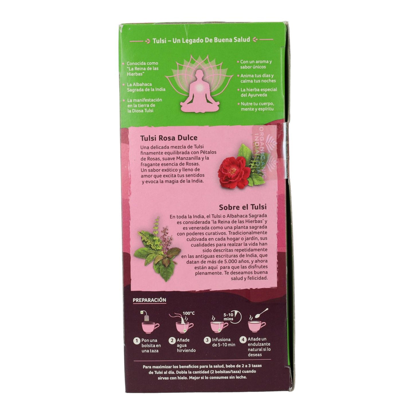 Tulsi Sweet Rose Organic India 25 påsar