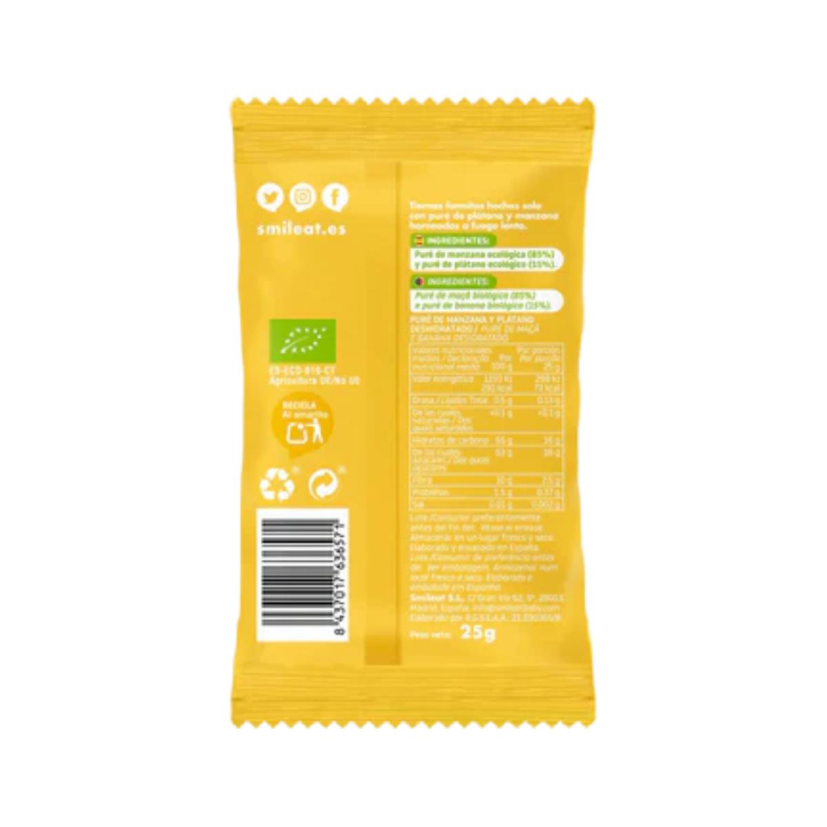 CONFEZIONE DA 3 Snack ECO alla mela e banana 25 g Triboo