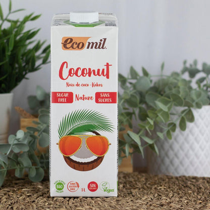 Ecomil Sugar-Free, Gluten-Free and Lactose-Free Coconut Drink 1L