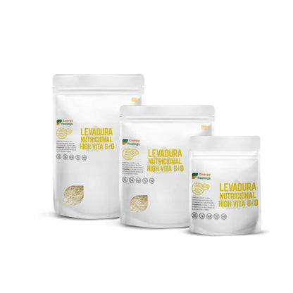 Confezione da 2 lieviti nutrizionali ad alto contenuto di vitamina D Energy Feelings 1 kg