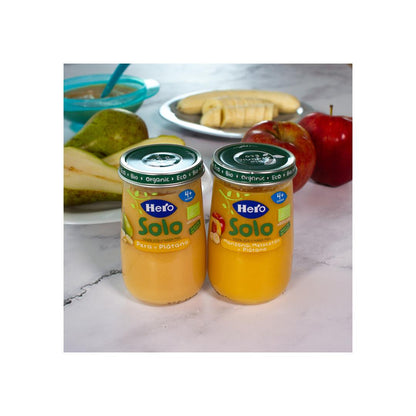 Glas mit Apfel, Pfirsich und Banane Eco 190 g-Hero Baby
