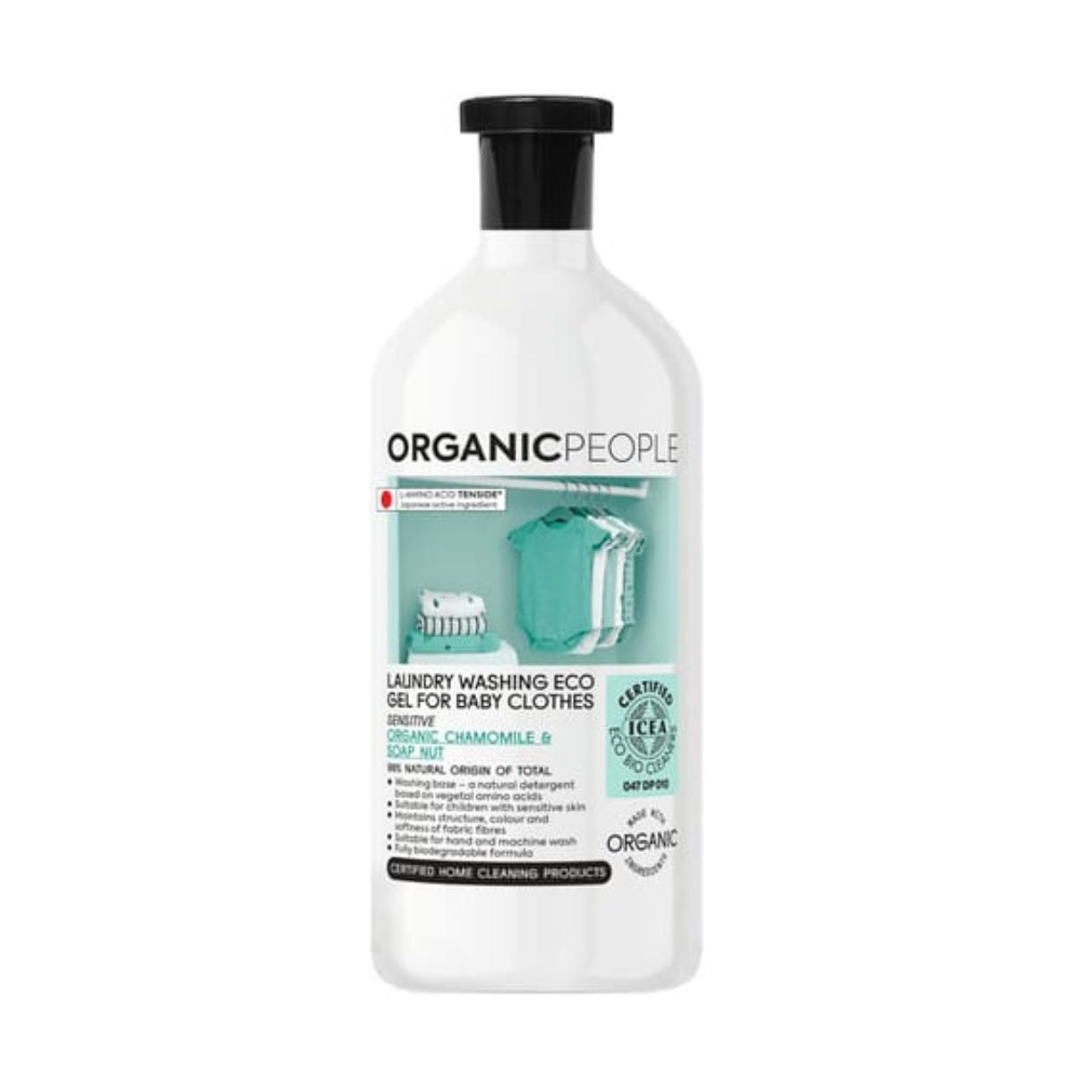 Detergente liquido ECO Camomilla biologica e Noce di lavaggio, Organic People, 1000 ml
