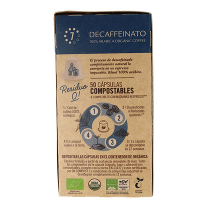 Capsules compostables Décaféiné Nespresso 50 capsules
