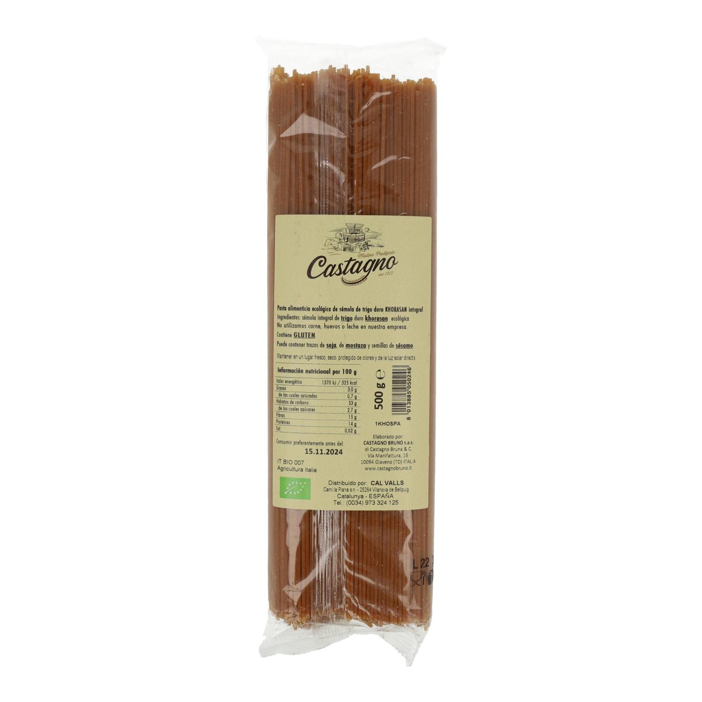 Kamut-Vollkornspaghetti ECO Castagno 500 g