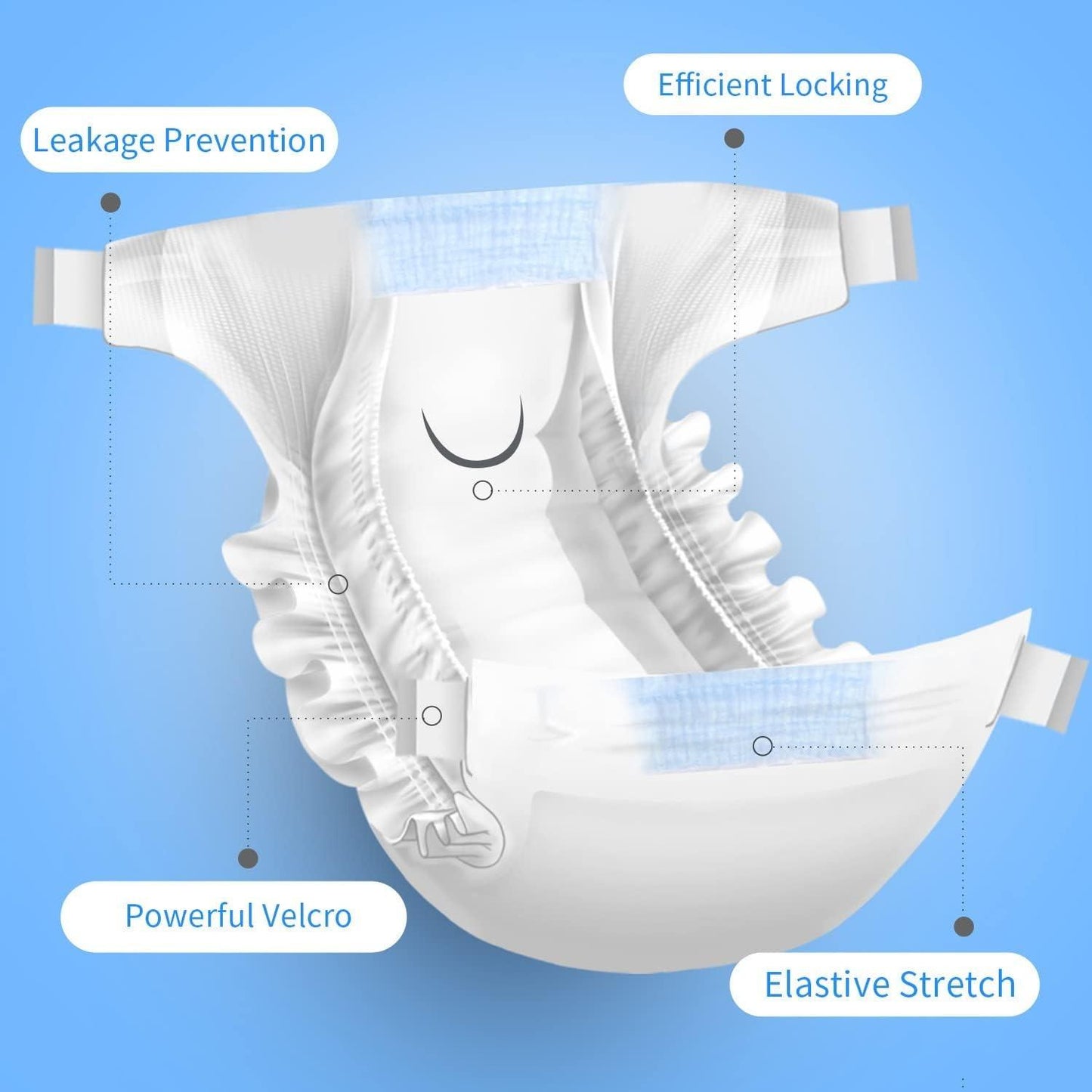 Nobleza M female dog nappies, 12 units