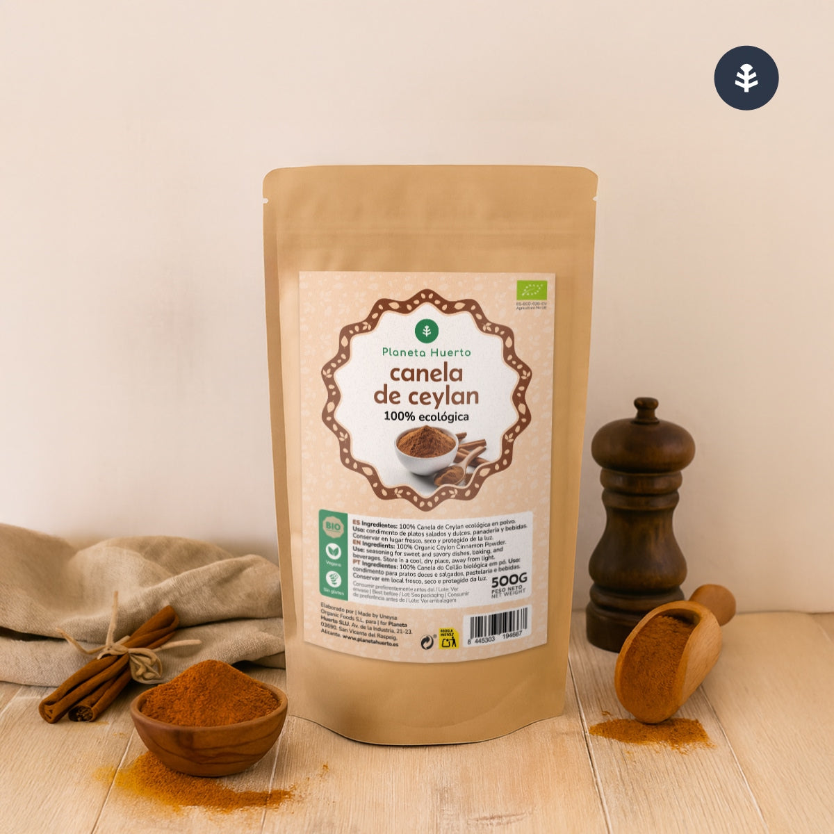 Cannelle de Ceylan en poudre ECO Planet Orchard