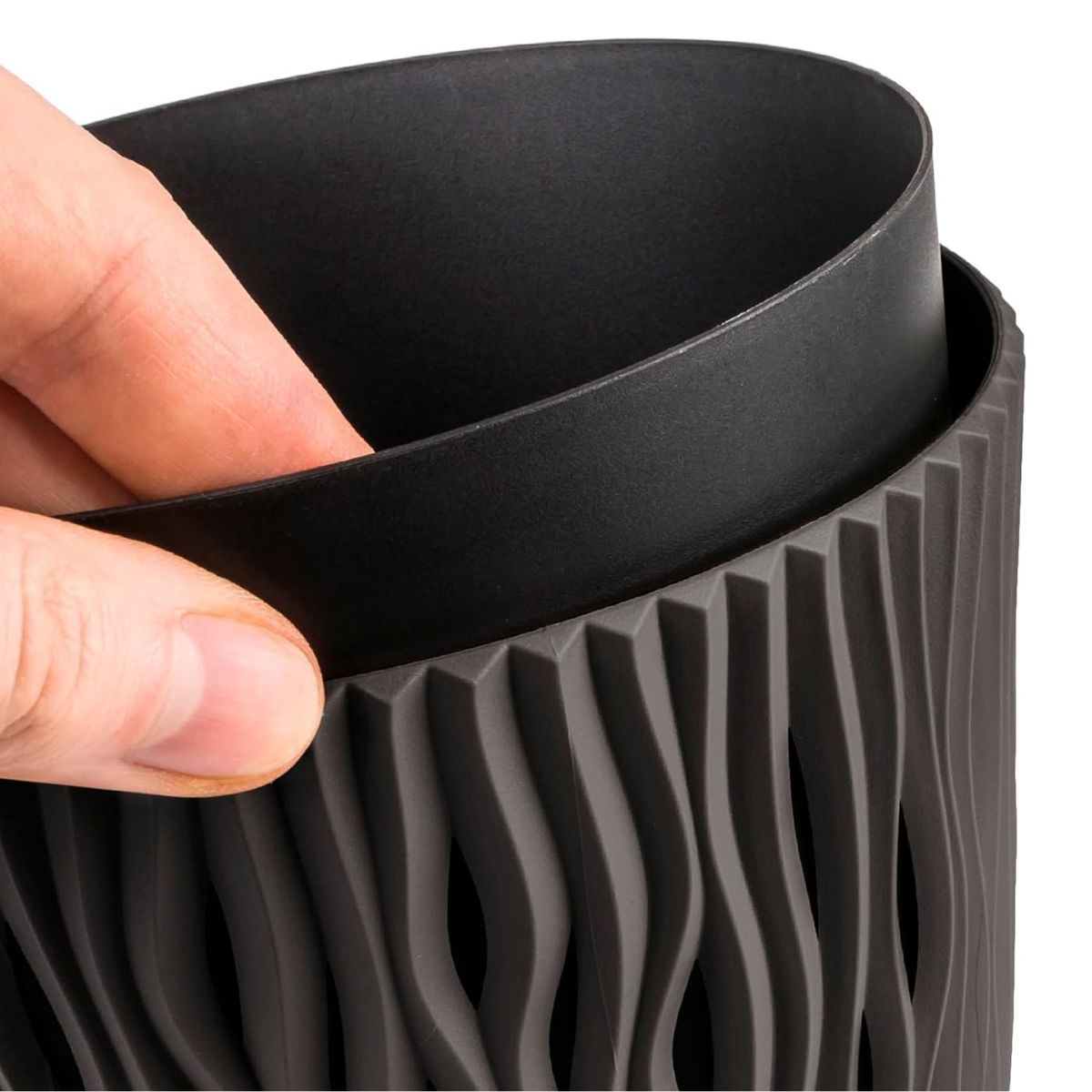 Duna Plant Pot with Taupe Grey Insert D 19 x 17