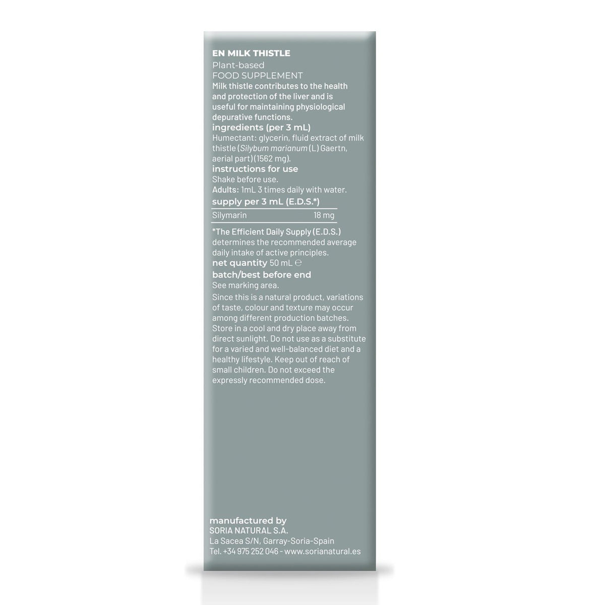 3-pack Mariendistel-extrakt Soria Natural, 50 ml