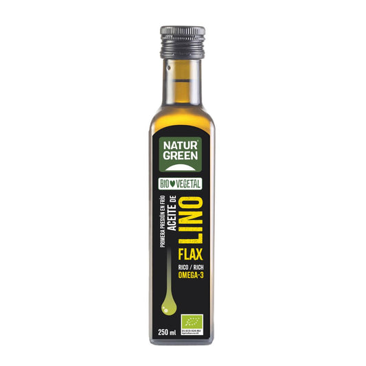 Huile de lin bio NaturGreen, 250 ml