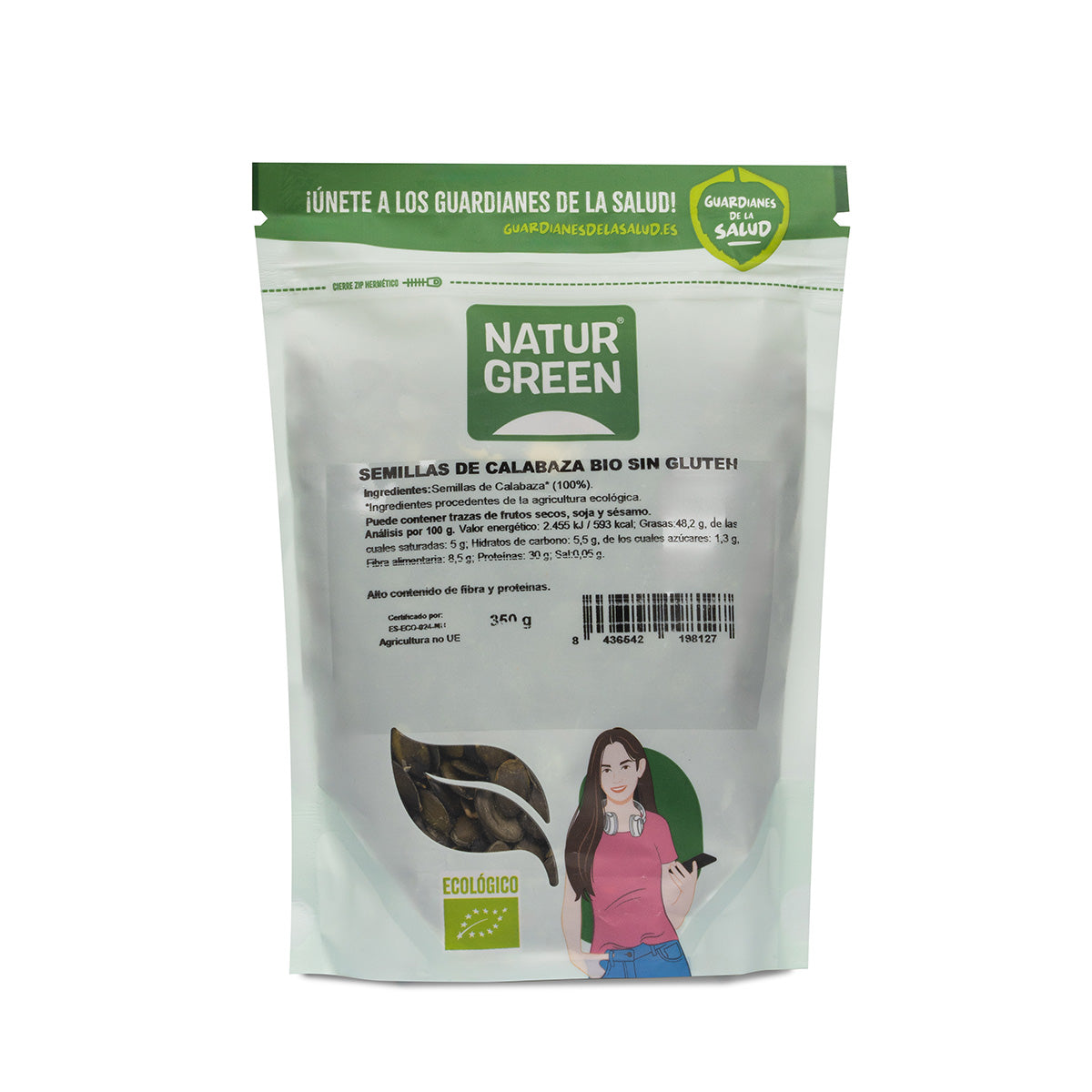 Naturgreen Organic Pumpkin Seeds 350 g
