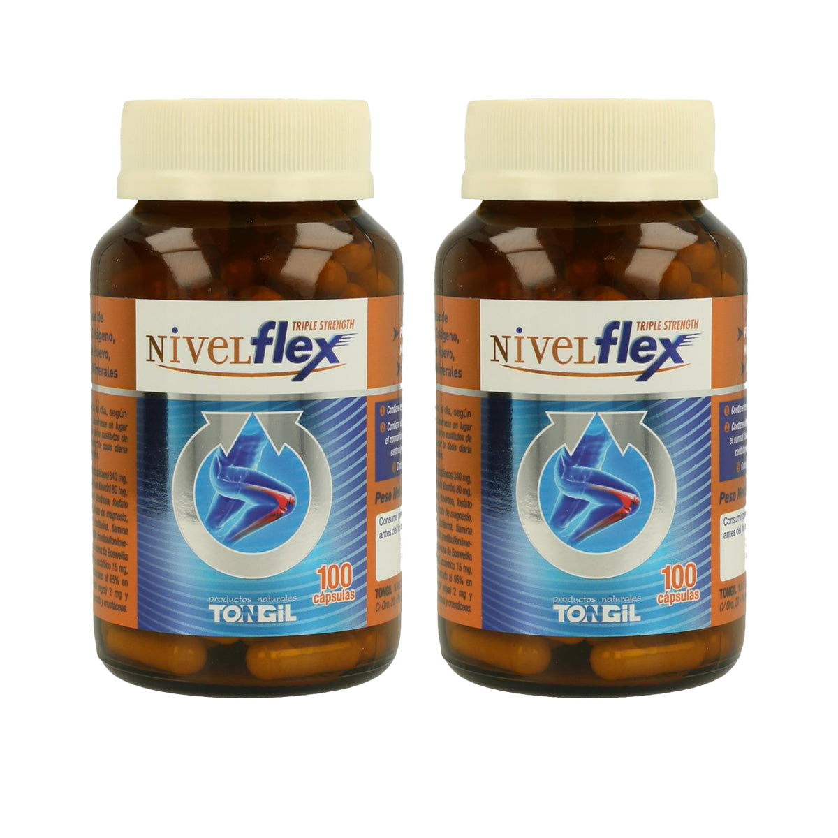 Confezione da 2 Nivelflex Tongil 782 mg 100 capsule