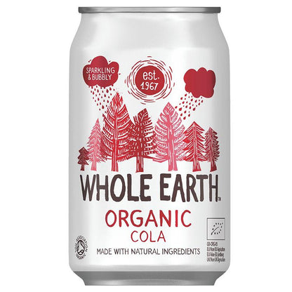 Pakket van 6 biologische cola Whole Earth 330 ml