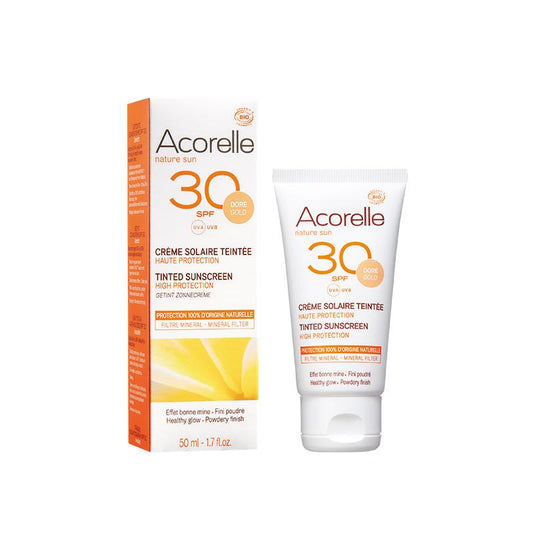 AcorelCrème solaire teintée pour le visage Gold SPF30 50 ml
