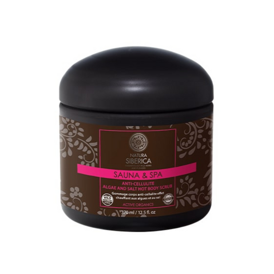 Wärmendes Anti-Cellulite-Körperpeeling mit Algen und Salz Natura Siberica 370 ml