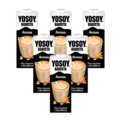 Zestaw 6 sztuk napoju owsianego Barista bezglutenowego YOSOY 1 l