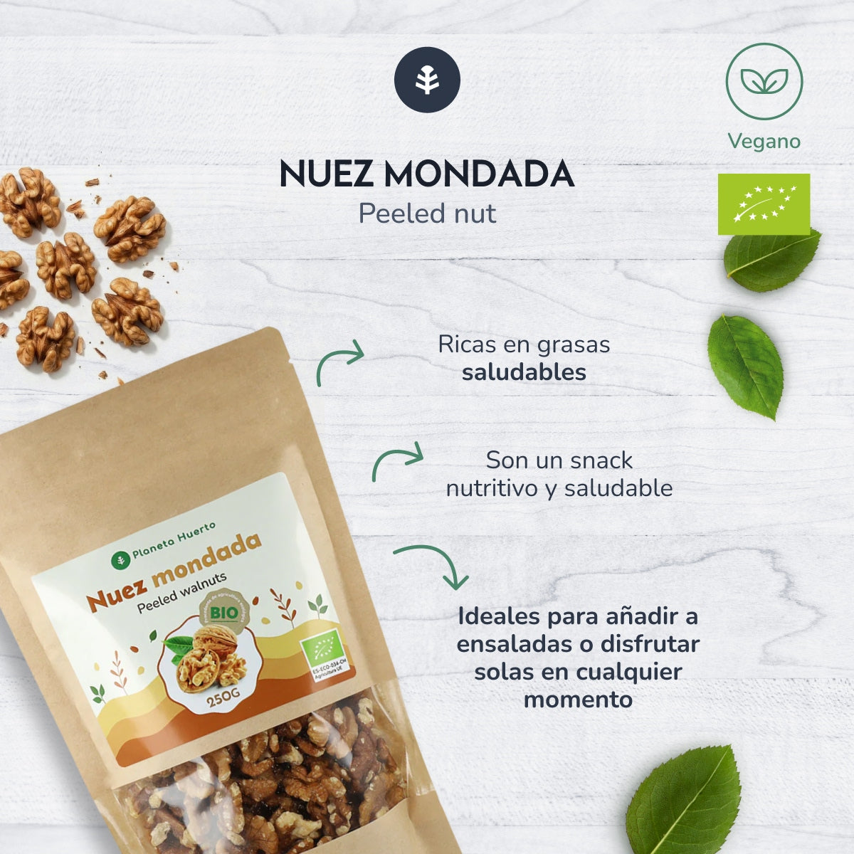 ECO Planeta Huerto orzechy włoskie łuskane 250 g
