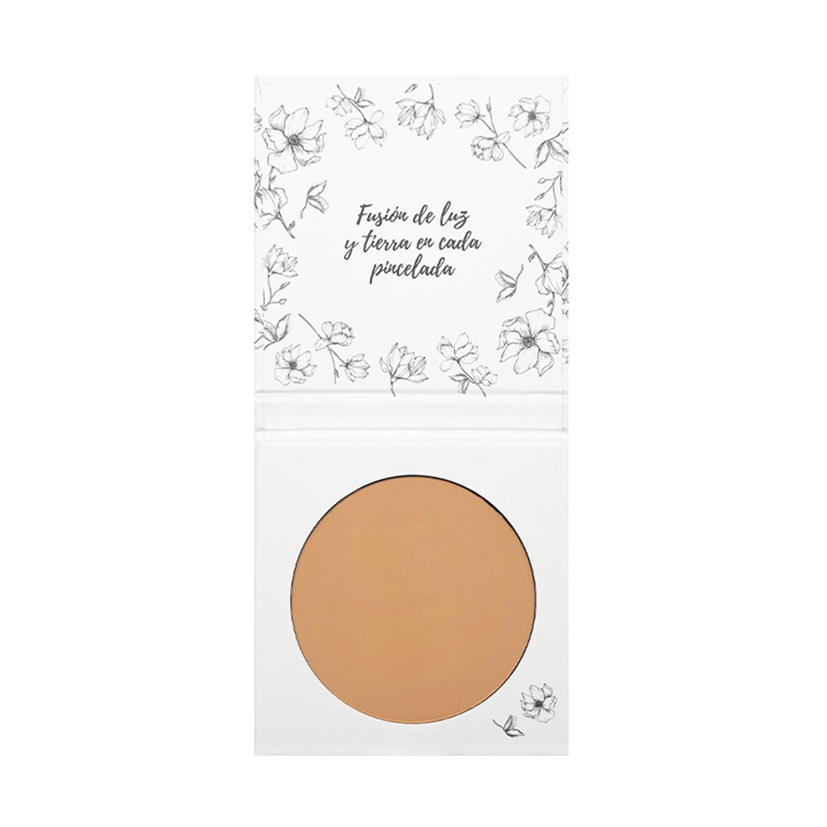 Algarve Sand 01 Compact Powder Makeup, Flawless Finish, With Rosehip and Shea Butter, NaturaBio Cosmetics, 30 ml