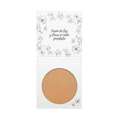 Algarve Sand 01 Compact Powder Makeup, Flawless Finish, With Rosehip and Shea Butter, NaturaBio Cosmetics, 30 ml