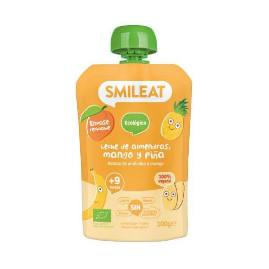 Pouch Amandel, Mango en Ananas ECO Smileat, 100 g