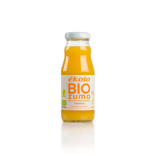 Jus d'orange BIO 100 % pressé Ékolo 200 ml