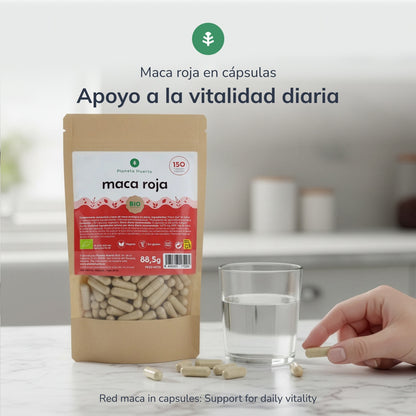 Biologische rode Maca Biologische rode Maca Planeta Huerto 150 capsules
