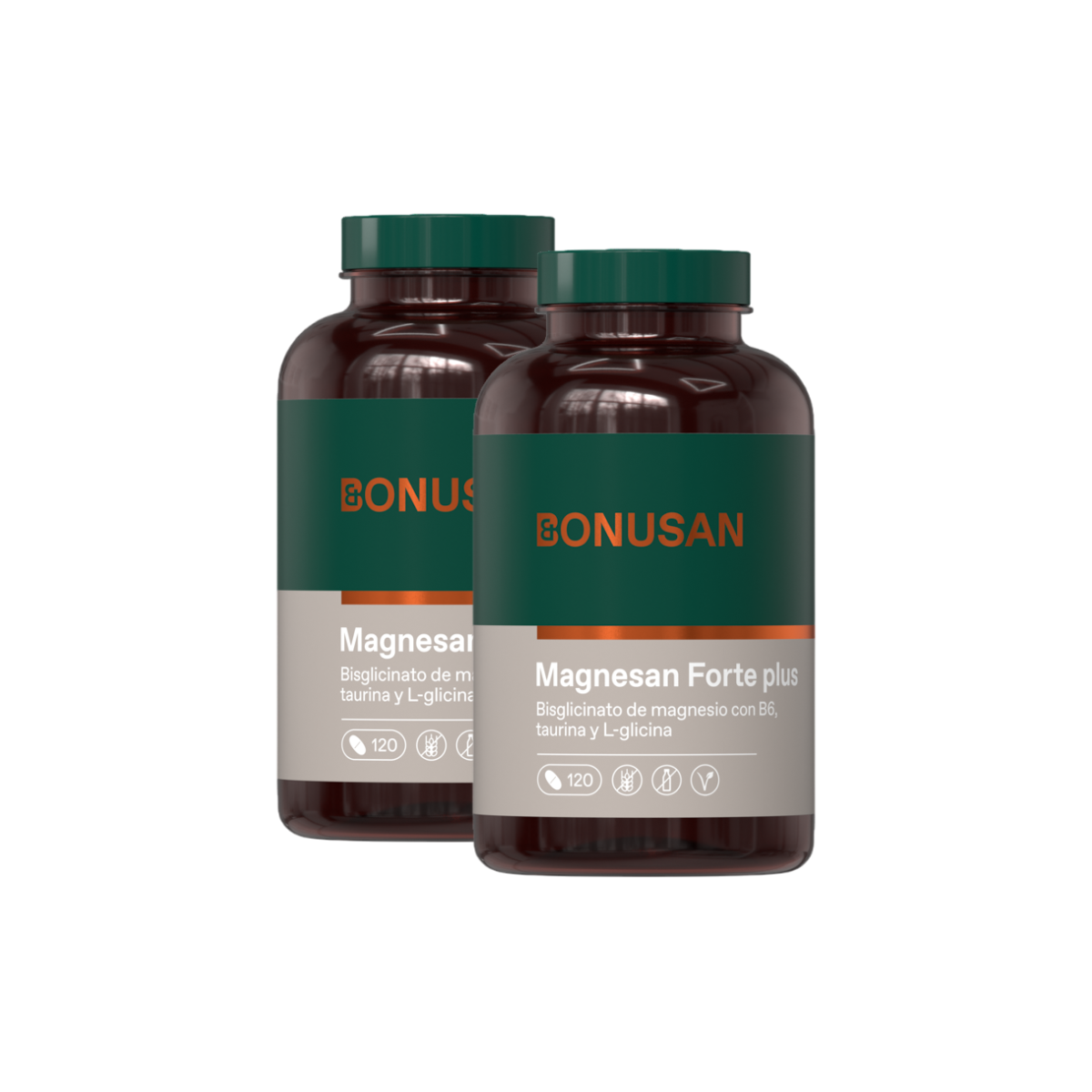 Pack of 2 Magnesan Forte plus, Bonusan, 60 tablets