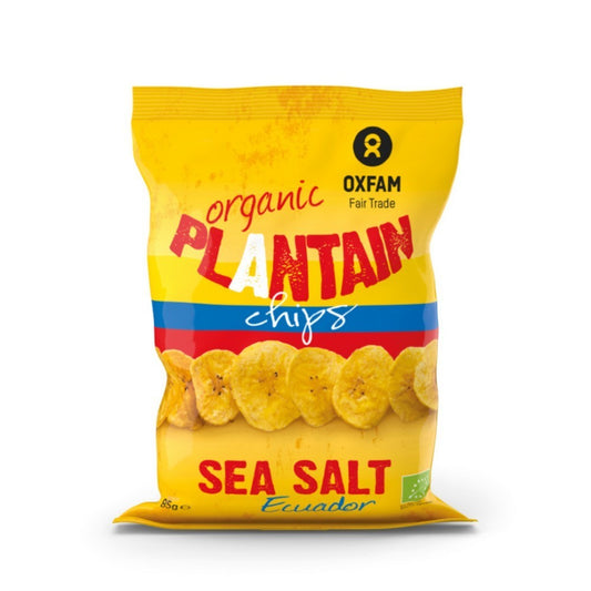 Oxfam Intermón Organic Banana Chips with Salt 85 g