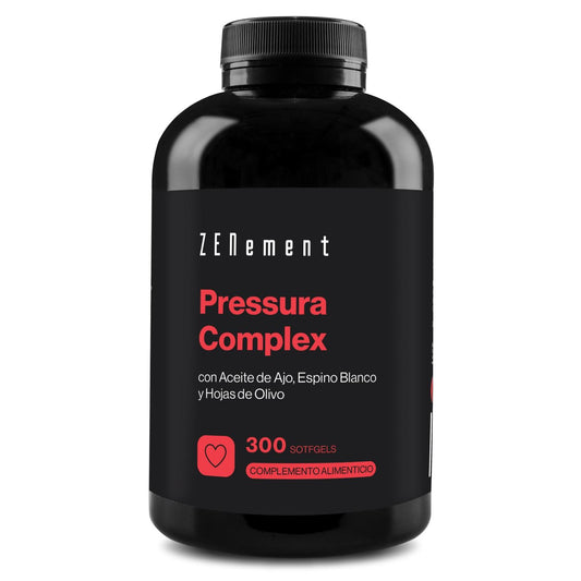 Pressura Complex, met knoflookolie, meidoorn en olijfbladeren Zenement,  300 tabletten
