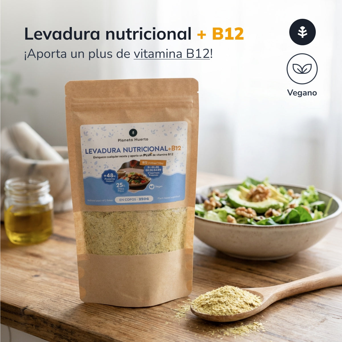 Näringsjäst + B12 Planeta Huerto
