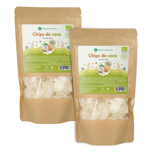 Pak 2x Kokoschips suikervrij ECO Planeta Huerto 150 g