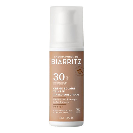 Solskyddscreme för ansiktet, beige, SPF30 Alga Maris 50 ml