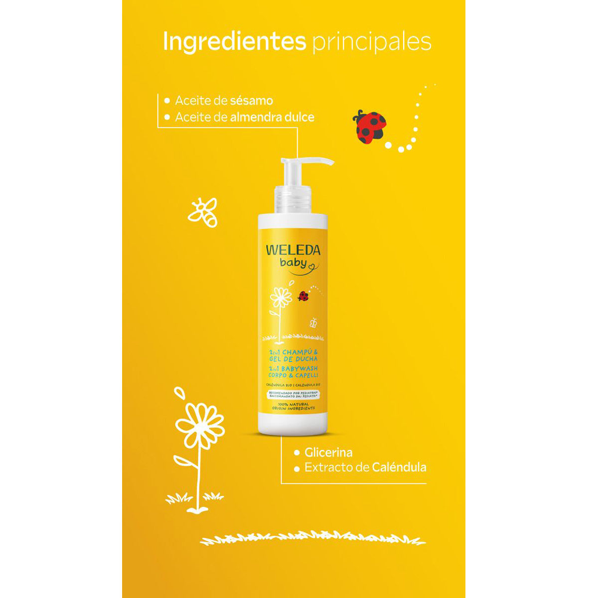 Shampoo & Duschgel Calendula Weleda 400 ml