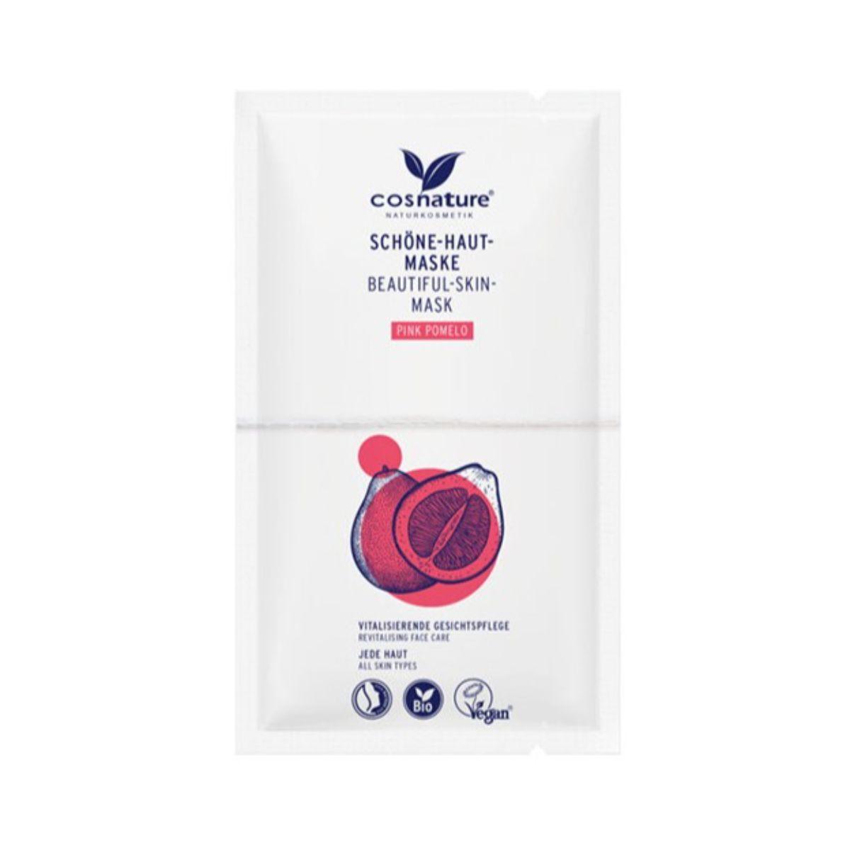 Mascarilla facial piel hermosa pomelo rosa BIO Cosnature 2 x 8 ml