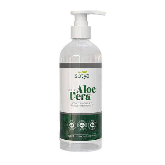 Ekologisk aloe vera-gel Sotya med kamomill och hyaluronsyra 500 ml