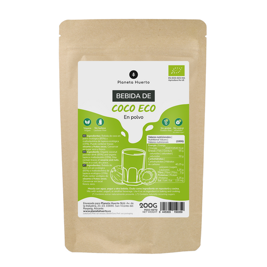 Kokosnoot drinkpoeder ECO Planeta Huerto 200 g