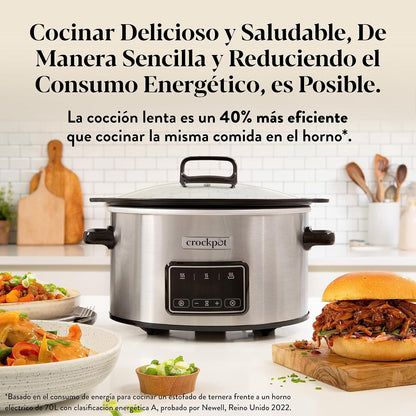 Crockpot Pentola elettrica digitale a cottura lenta Sizzle & Stew 6,5 L CSC112X (ricondizionata)