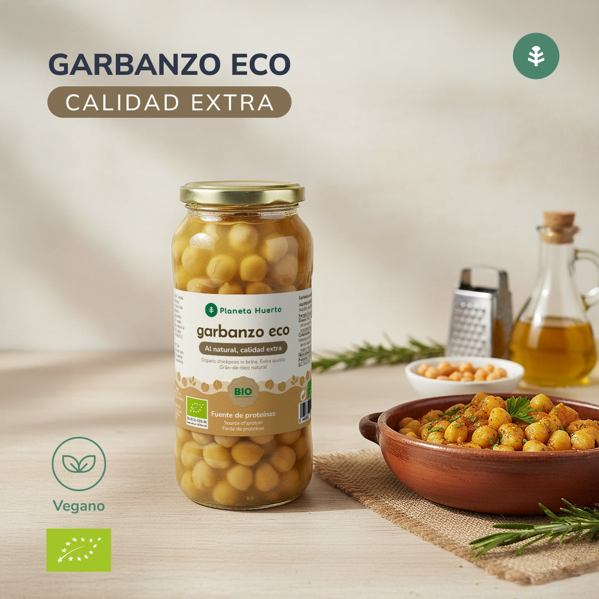 Ceci cotti ECO Planeta Huerto 400 g