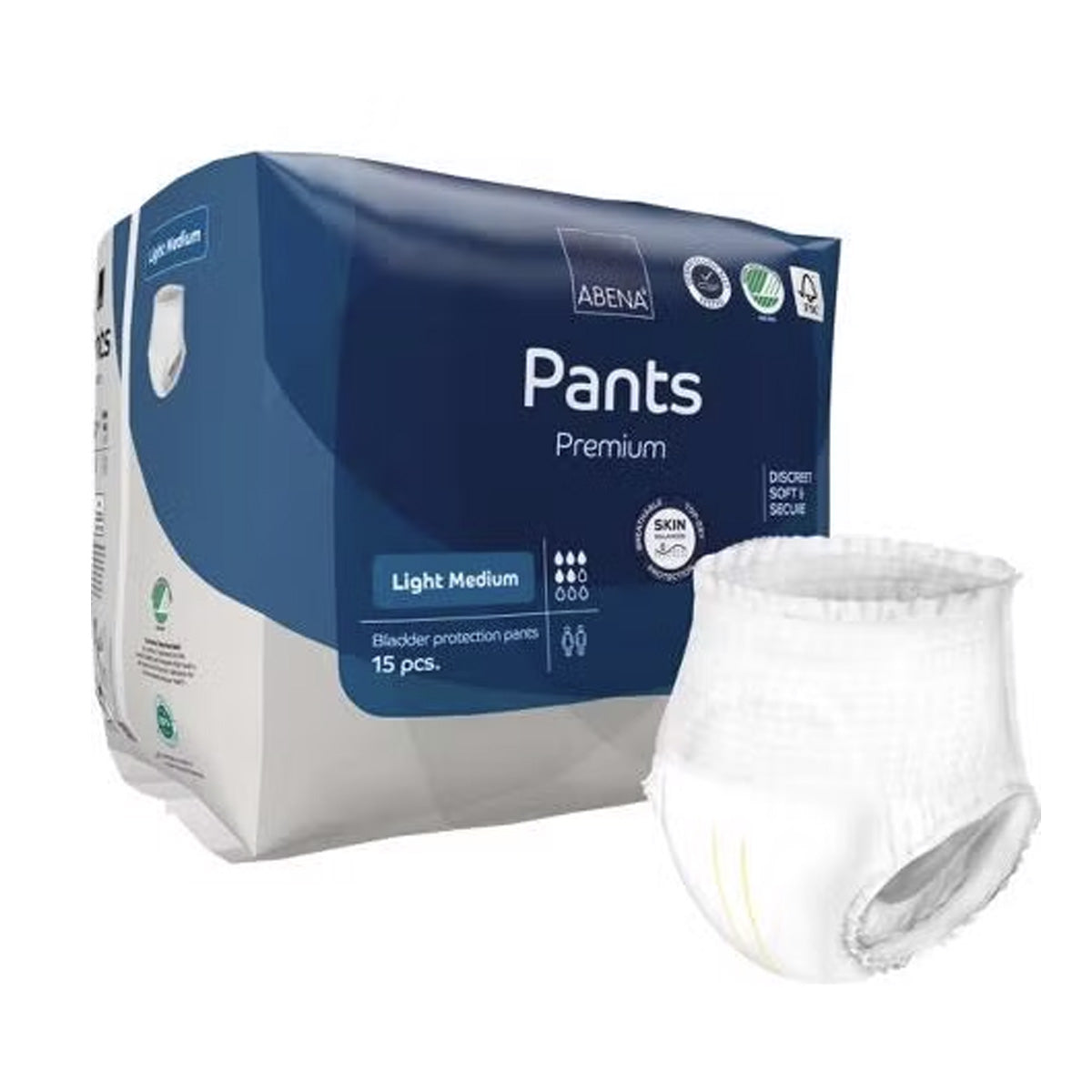 Pants Light för lätt inkontinens, storlek M, ABENA 15 st