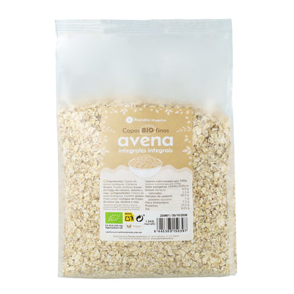 Fine Wholemeal Oat Flakes ECO Planeta Huerto