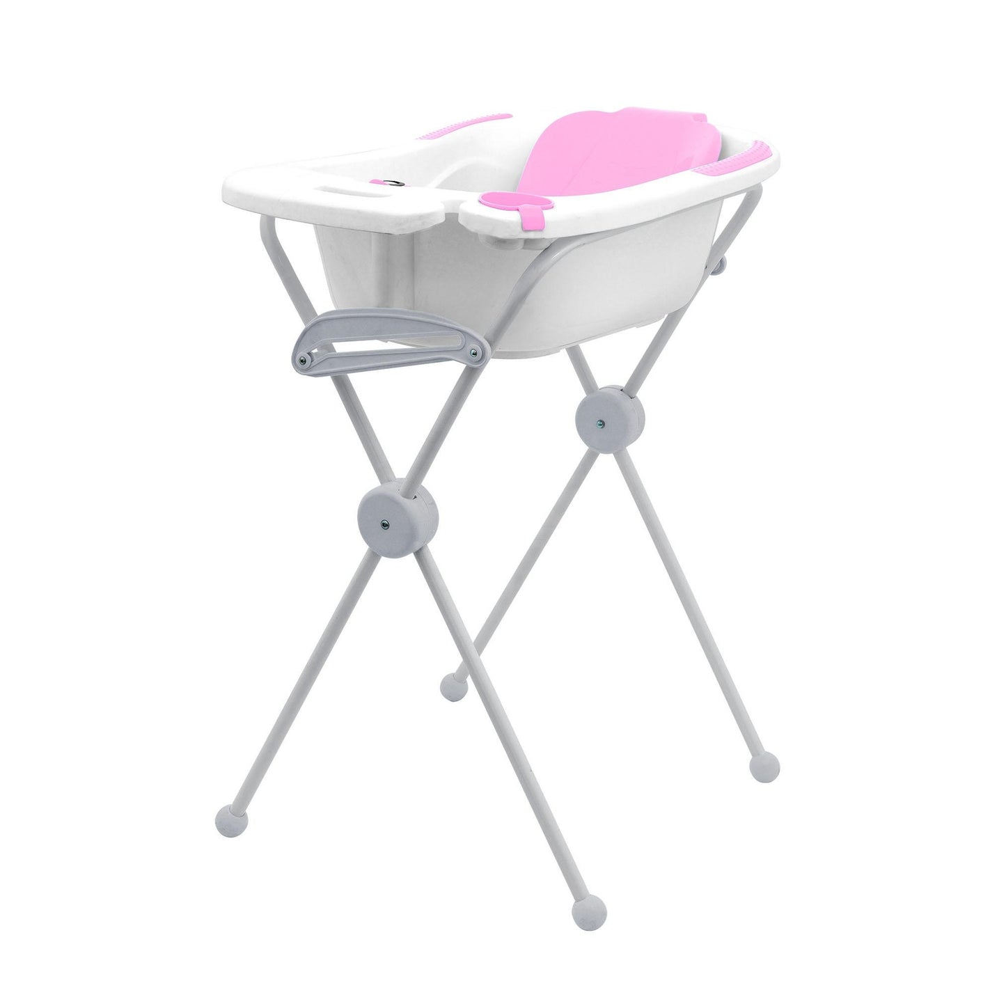 Baignoire anatomique rose avec support Olmitos